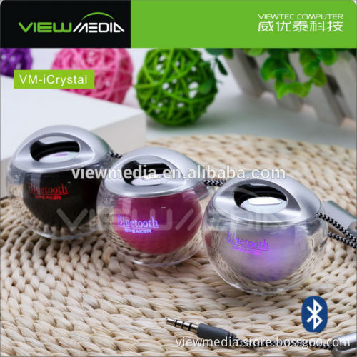 2017 trending products Crystal Bluetooth Ball Size Speaker VM-iCrystal